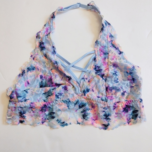 PINK Victoria's Secret Other - PINK VS Colorful Halter Lace Bralette Small